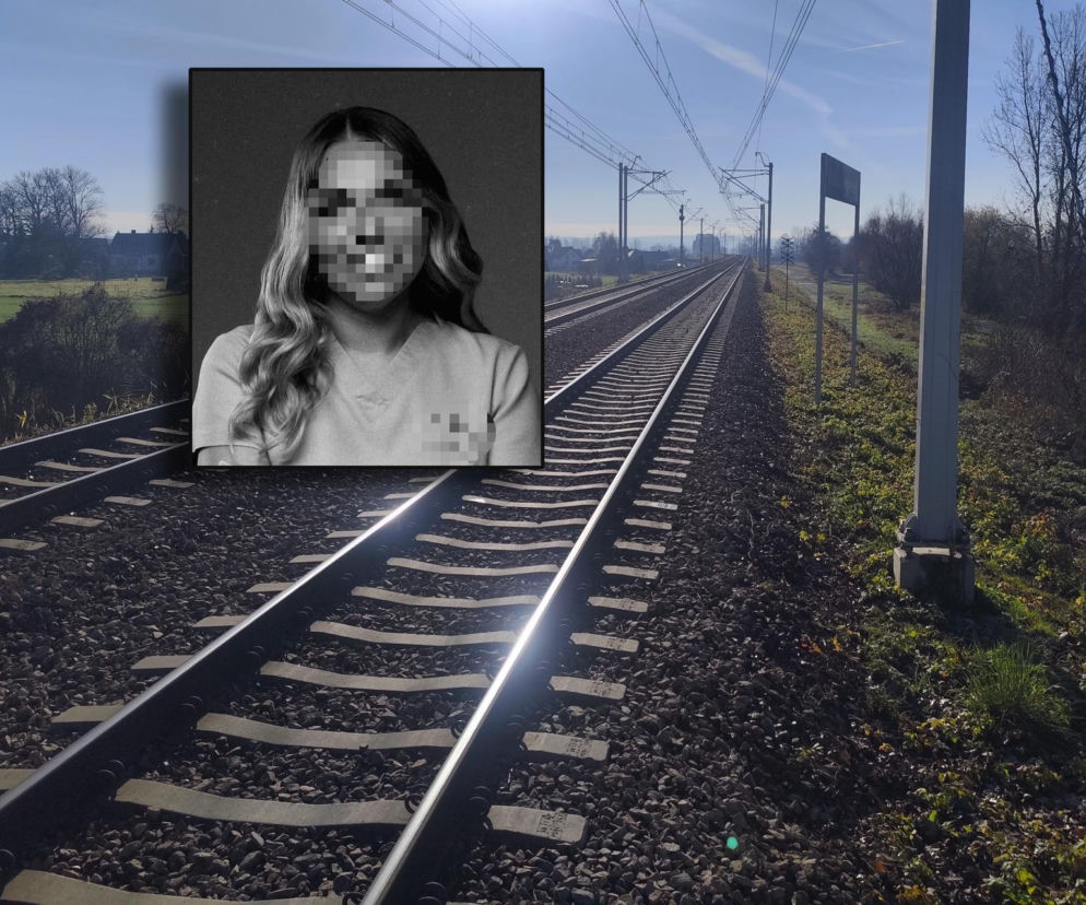 Justyna zginęła potrącona przez pociąg