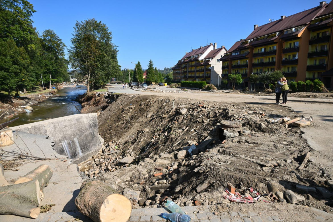 Skutki powodzi w Stroniu Śląskim