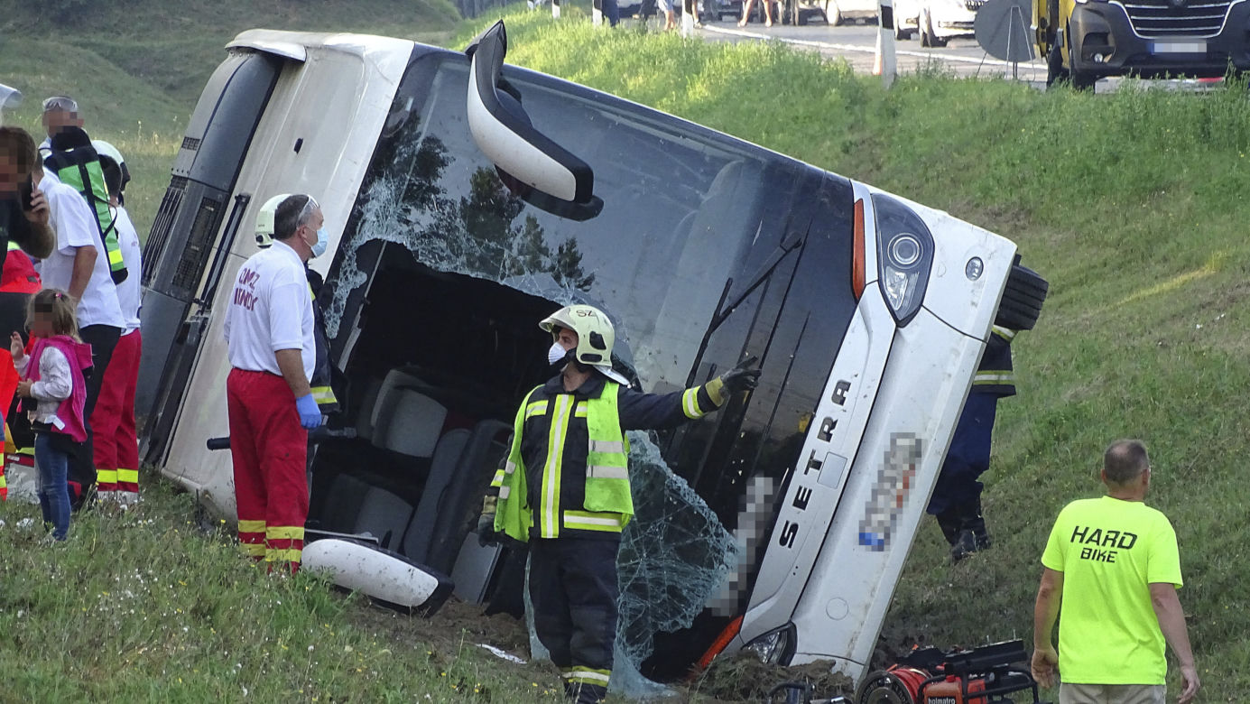 Wypadek autokaru z Polakami na Węgrzech