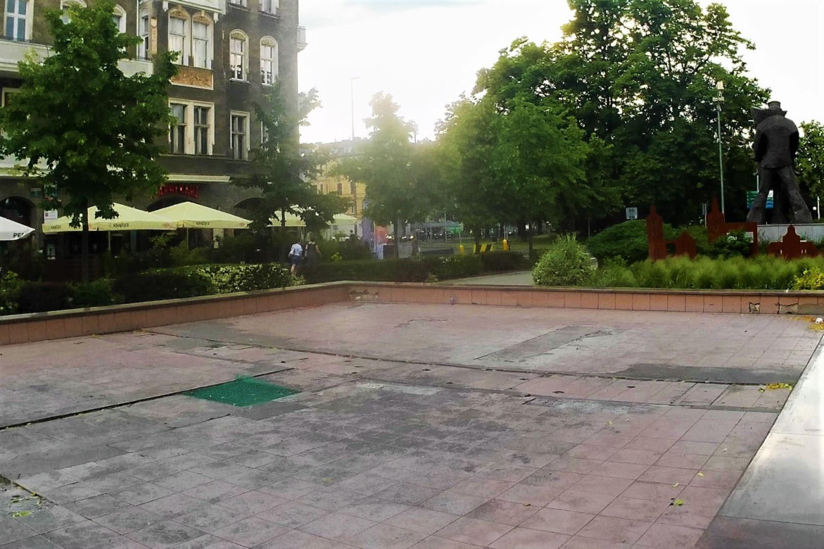 Susza w szczecińskich fontannach
