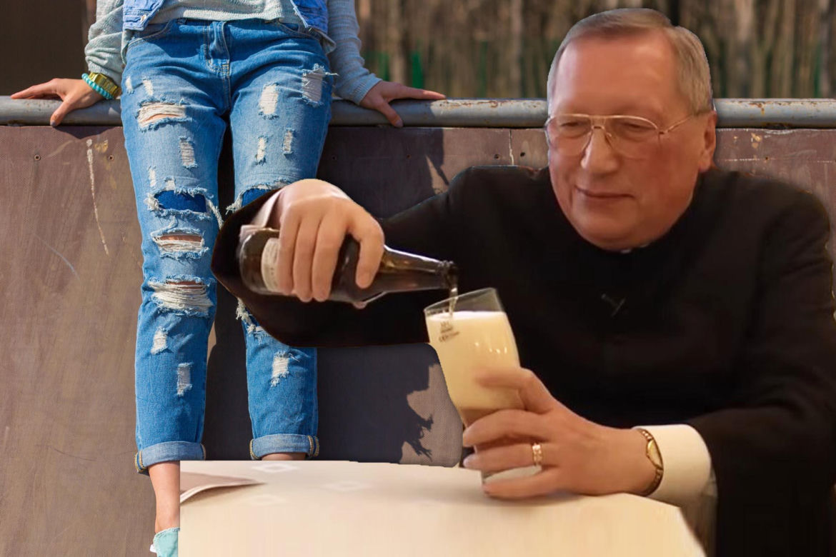 "Baby jagi w podartych dżinsach"