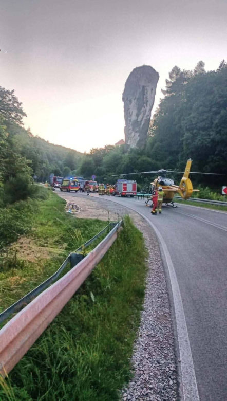 Wypadek śmiertelny pod Maczugą Herkulesa. Nie żyje motocyklista