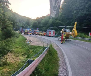 Wypadek śmiertelny pod Maczugą Herkulesa. Nie żyje motocyklista