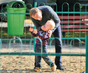 Czułe pożegnanie z wnukami