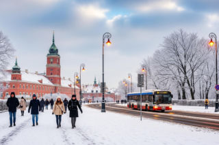 Warszawa pod śniegiem. Czy czeka nas paraliż miasta 8.02.2026?