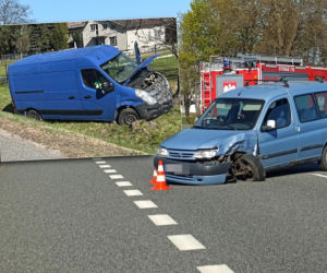 Kraksa pod Siedlcami. Osobówka wyrzuciła busa do rowu. Jedna osoba w szpitalu