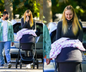 Sophie Turner i Joe Jonas z wózkiem