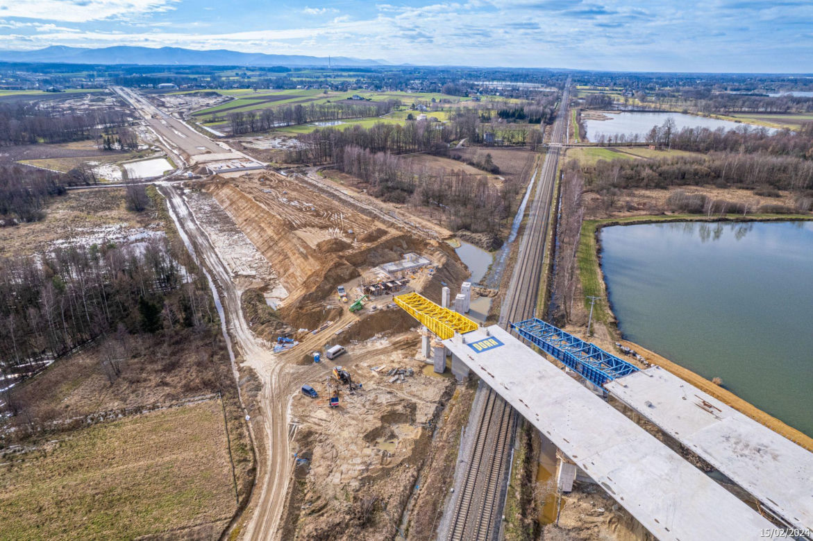 Budowa S1 Oświęcim - Dankowice LUTY 2024
