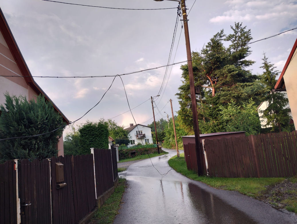 Gwałtowna burza w Żywcu