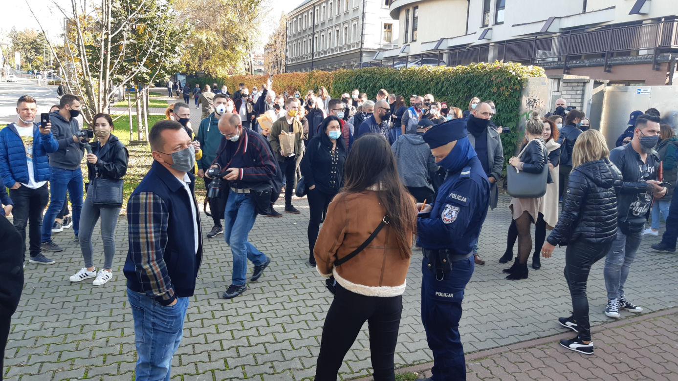 Blokada drogi w Tarnowie - protest