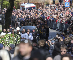 Ból, rozpacz, łzy. Poruszające sceny na pogrzebie Łukasza Litewki