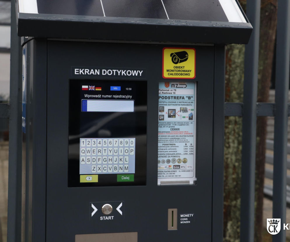 Nowoczesne parkomaty w Kielcach