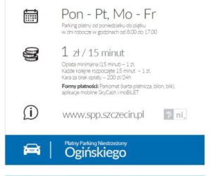 Nowe zasady parkowania w Szczecinie