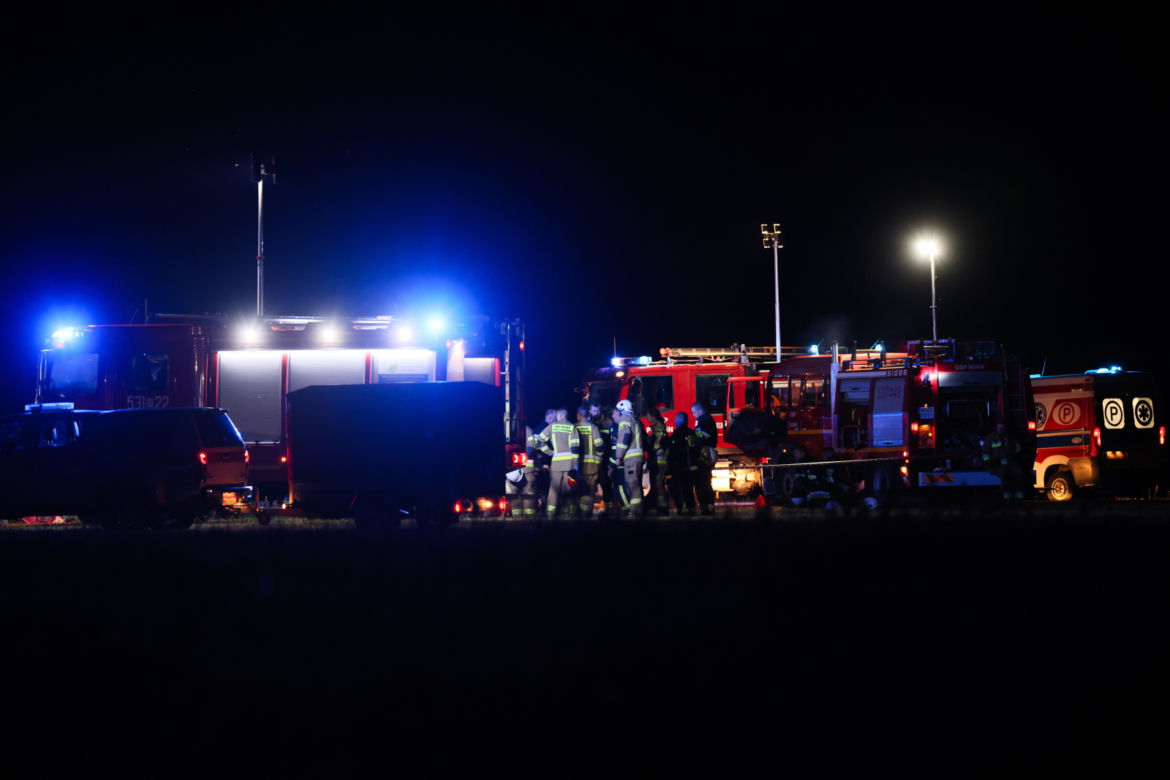 Wypadek samolotu w miejscowości Chrcynno