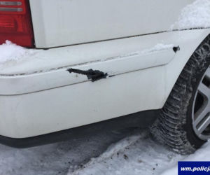 Strzelanina w Olsztynku. Złodzieje próbowali potrącić policjanta! 