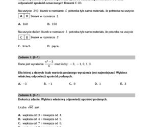 Egzamin ośmoklasisty 2022 - matematyka. Arkusz, zadania