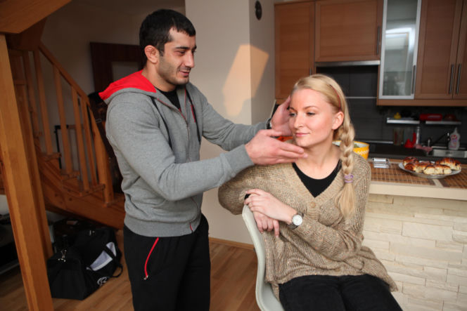 Mamed Chalidow z żoną Ewą