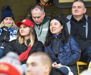 PRES Grupa Dewloperska Toruń - Abramczyk Polonia Bydgoszcz, zdjęcia kibiców i zawodników z pożegnania Adriana Miedzińskiego