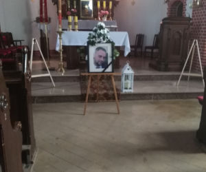 Pogrzeb zamordowanego Artura C. z Dąbrówki