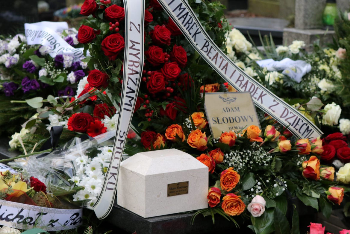 Pogrzeb Adama Słodowego na Starych Powązkach w Warszawie