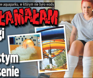 Połamałam nogi w pustym basenie