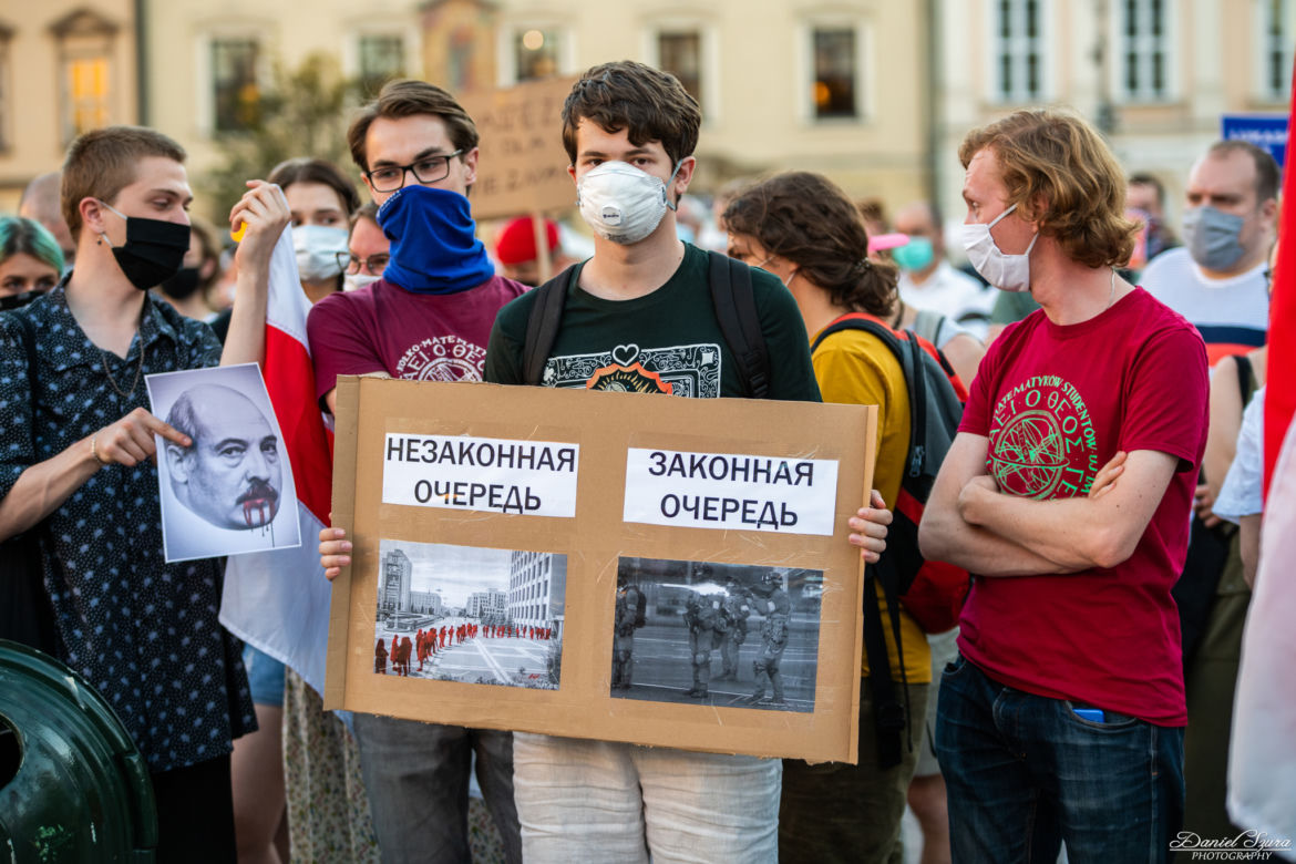 Kraków solidarny z Białorusią