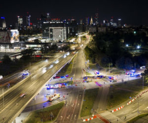 Autobus miejski wjechał w przejście podziemne przy Dworcu Zachodnim