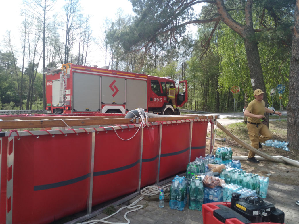 Pożar w Puszczy Białowieskiej