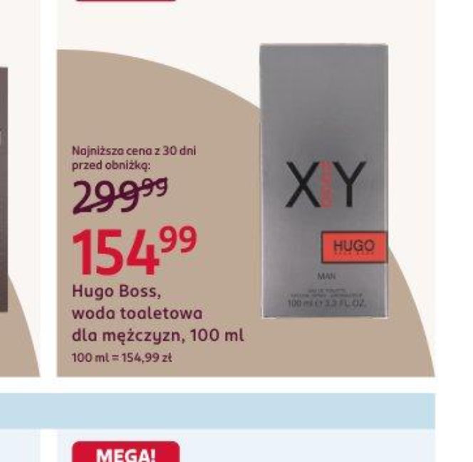 Hugo Boss, woda toaletowa dla mężczyzn, XY, 154,99 zł