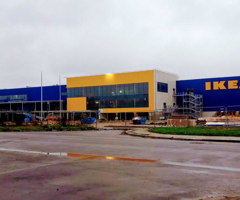 Budowa sklepu IKEA w Szczecinie - październik 2020