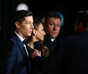 Robert i Anna Lewandowscy na gali Złotej Piłki
