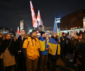 Solidarni z Ukrainą. Wielki wiec w Gdańsku