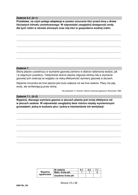 Matura biologia arkusz formuła 2015