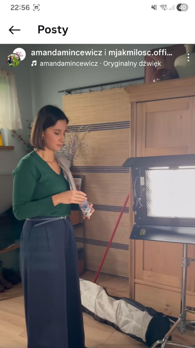 M jak miłość na planie. Agnes (Amanda Mincewicz)