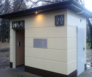 Nowe toalety miejskie w Warszawie - park Praski