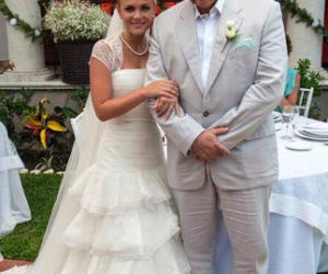 Burza. Esthercita (Laura Carmine), Fulgencio (Cesar Evora)