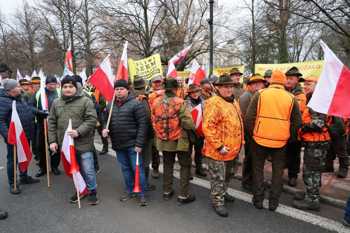Protest rolników w Warszawie