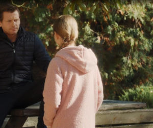 M jak miłość. Hania (Wiktoria Basik), Adam Karski (Patryk Szwichtenberg)