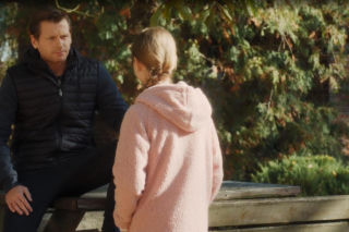 M jak miłość. Hania (Wiktoria Basik), Adam Karski (Patryk Szwichtenberg)