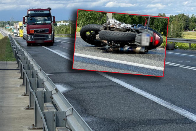 Motocyklista huknął w bariery na wiadukcie. 34-latek zginął na miejscu
