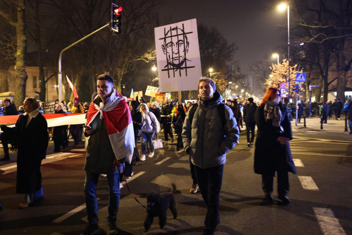 Manifestacja "Dziękujemy, Ukraino!" w Warszawie (24.02.2025)
