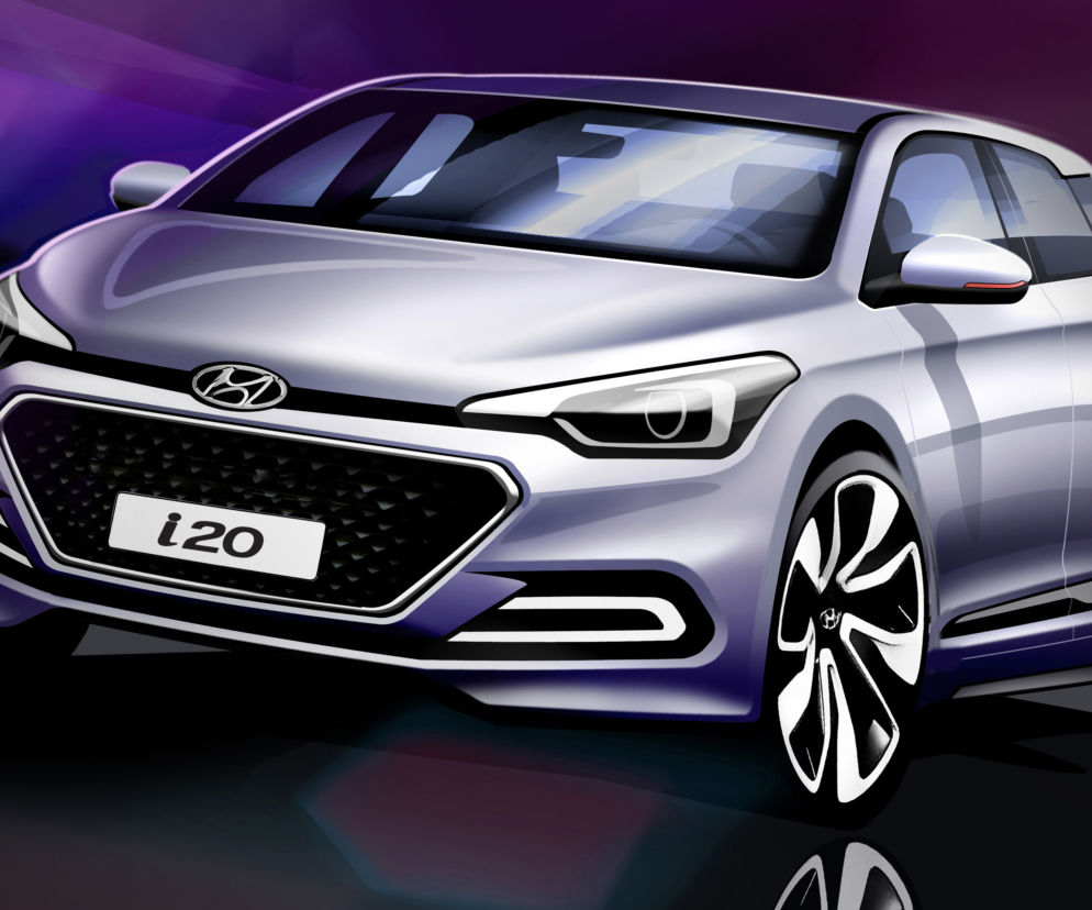 Hyundai i20 - pierwsze szkice