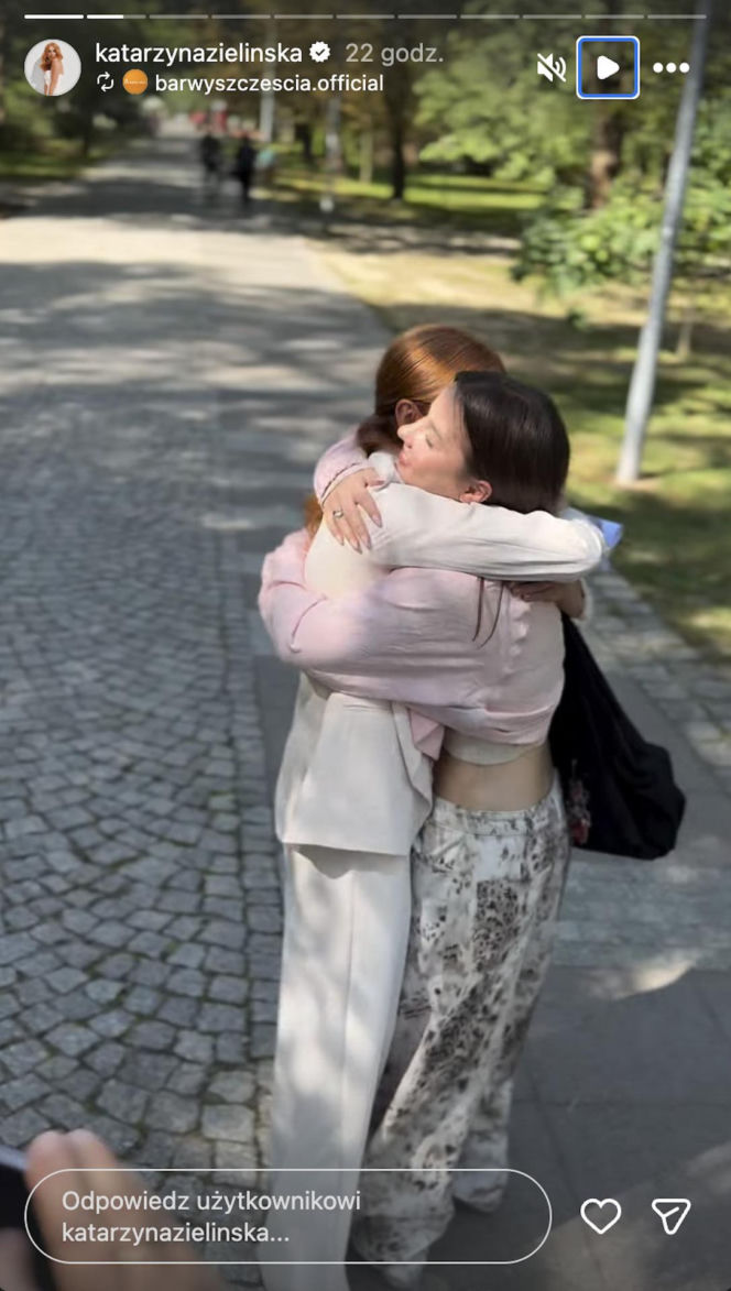 Barwy szczęścia. Katarzyna Zielińska na planie serialu