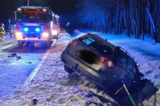 Wypadek pod Iławą, sześć osób w szpitalu