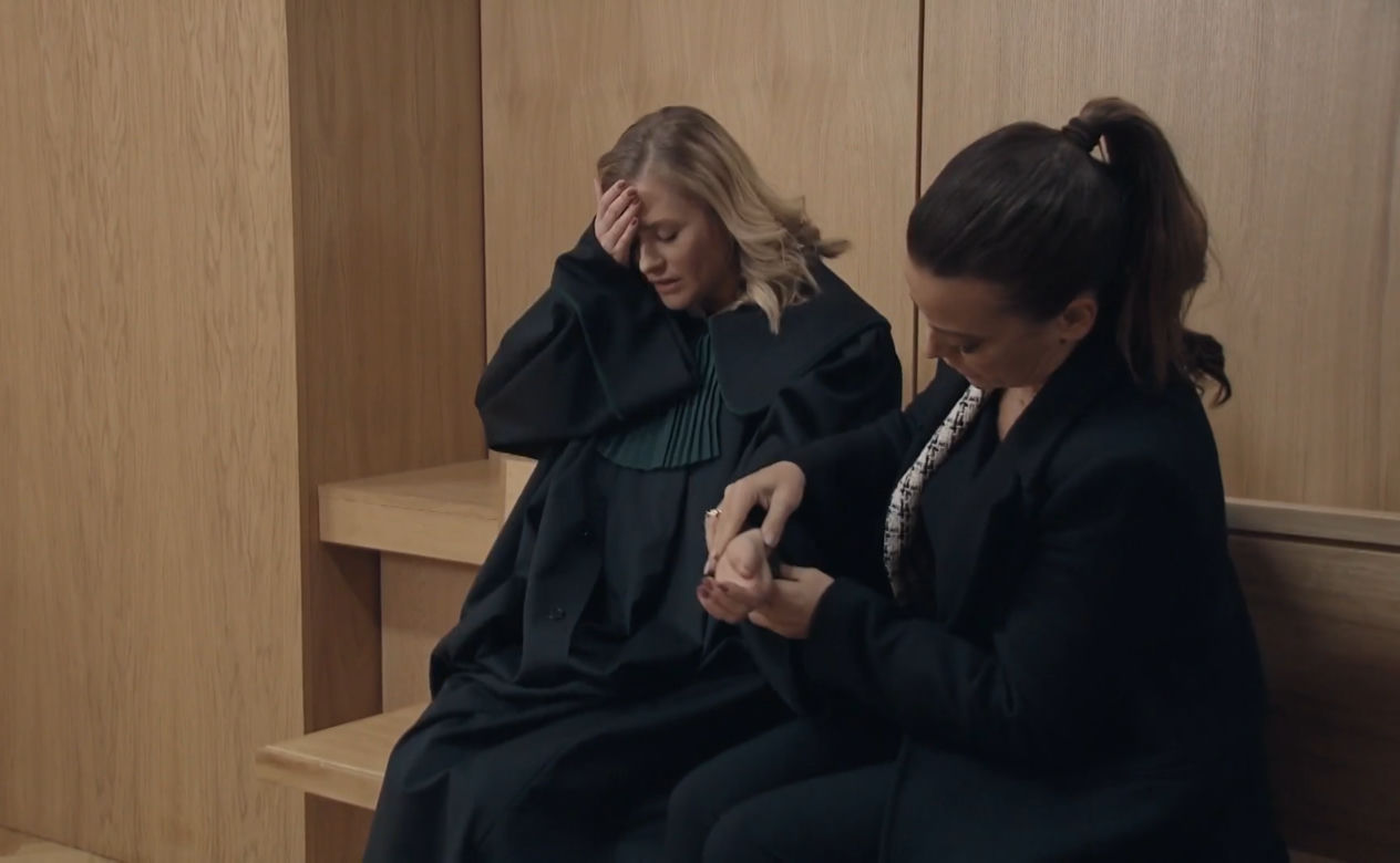 M jak miłość, odcinek 1663: Magda (Anna Mucha), Julia (Marta Chodorowska)