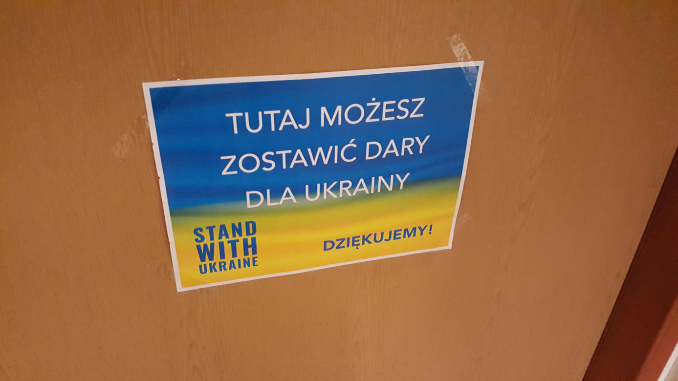 Punkt pomocy uchodźom w Bydgoszczy
