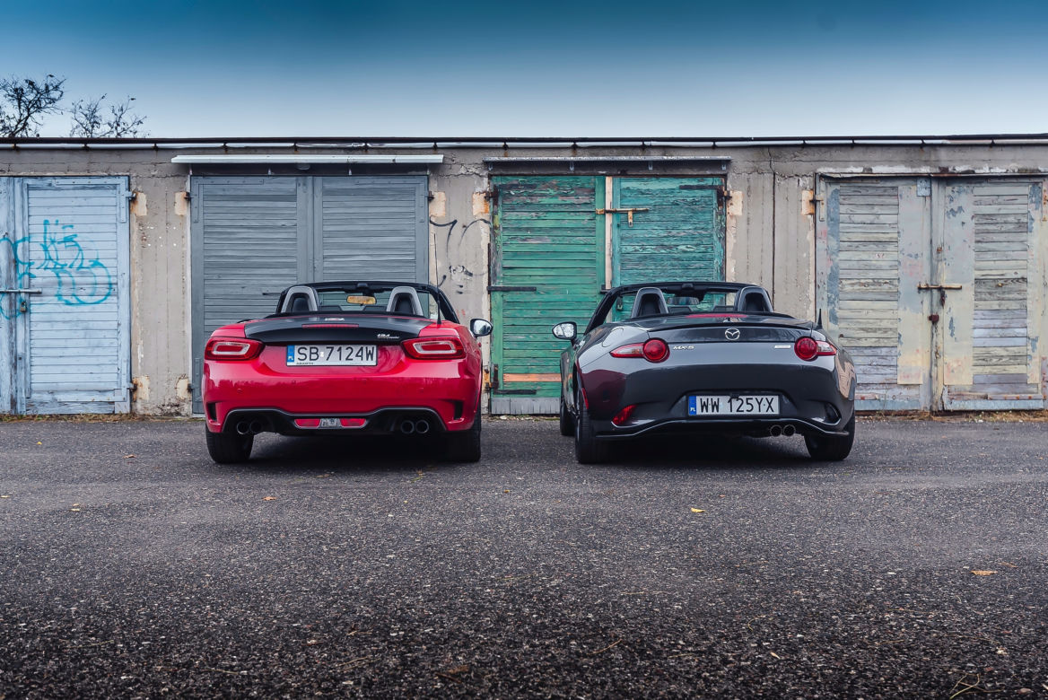 Abarth 124 Spider 1.4 Multiair 170 KM vs. Mazda MX-5 2.0 184 KM