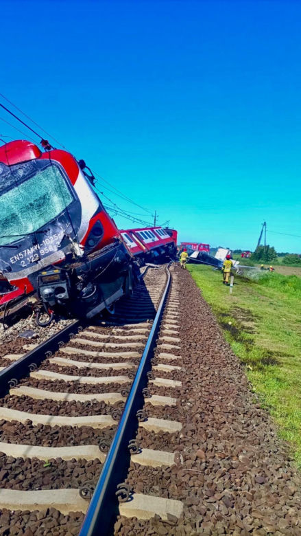 Wypadek na przejeździe kolejowym