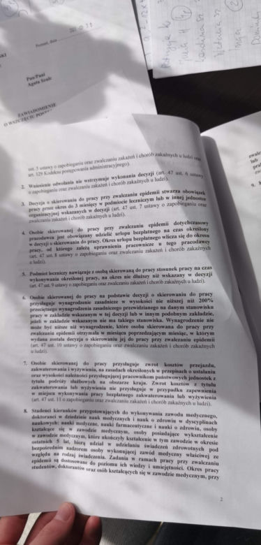 Studenci Uniwersytetu Medycznego otrzymali wezwania do pracy w szpitalu tymczasowym w Poznaniu