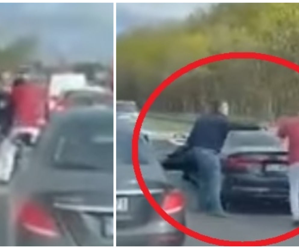 BÓJKA na obwodnicy Trójmiasta! Dwóm kierowcom puściły nerwy i zaczęli okładać się pięściami [WIDEO] 